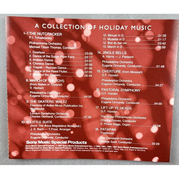 Various Artists Music To Your Ears Collection Of Holiday Christmas Music 37126cd - Picture 2 of 2